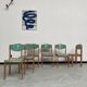 6 community chairs from the 80s