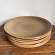 6 flat plates in stoneware