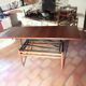 Table basse teck Vintage scandinave relevable