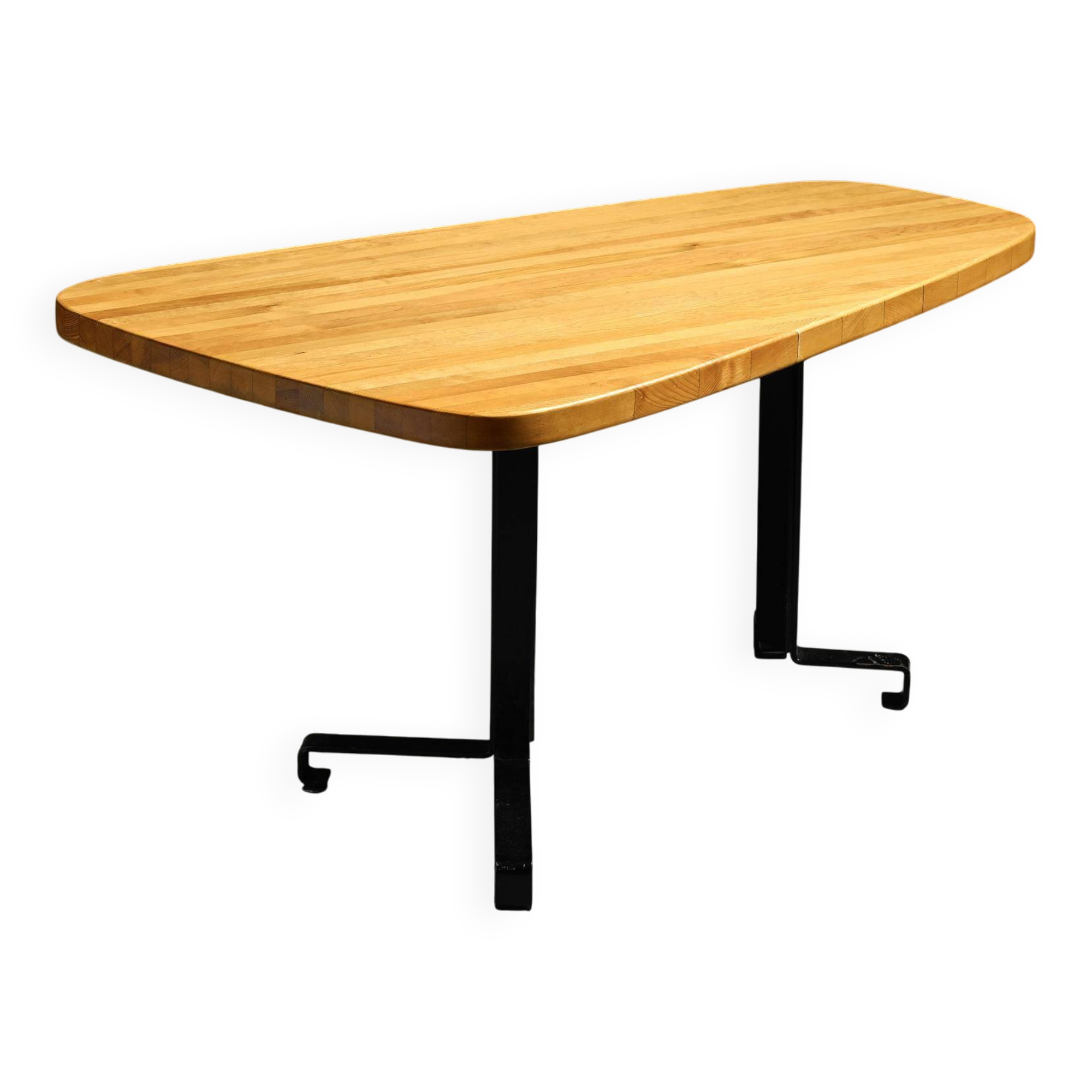 Free-form table, Charlotte Perriand for Les Arcs, circa 1986