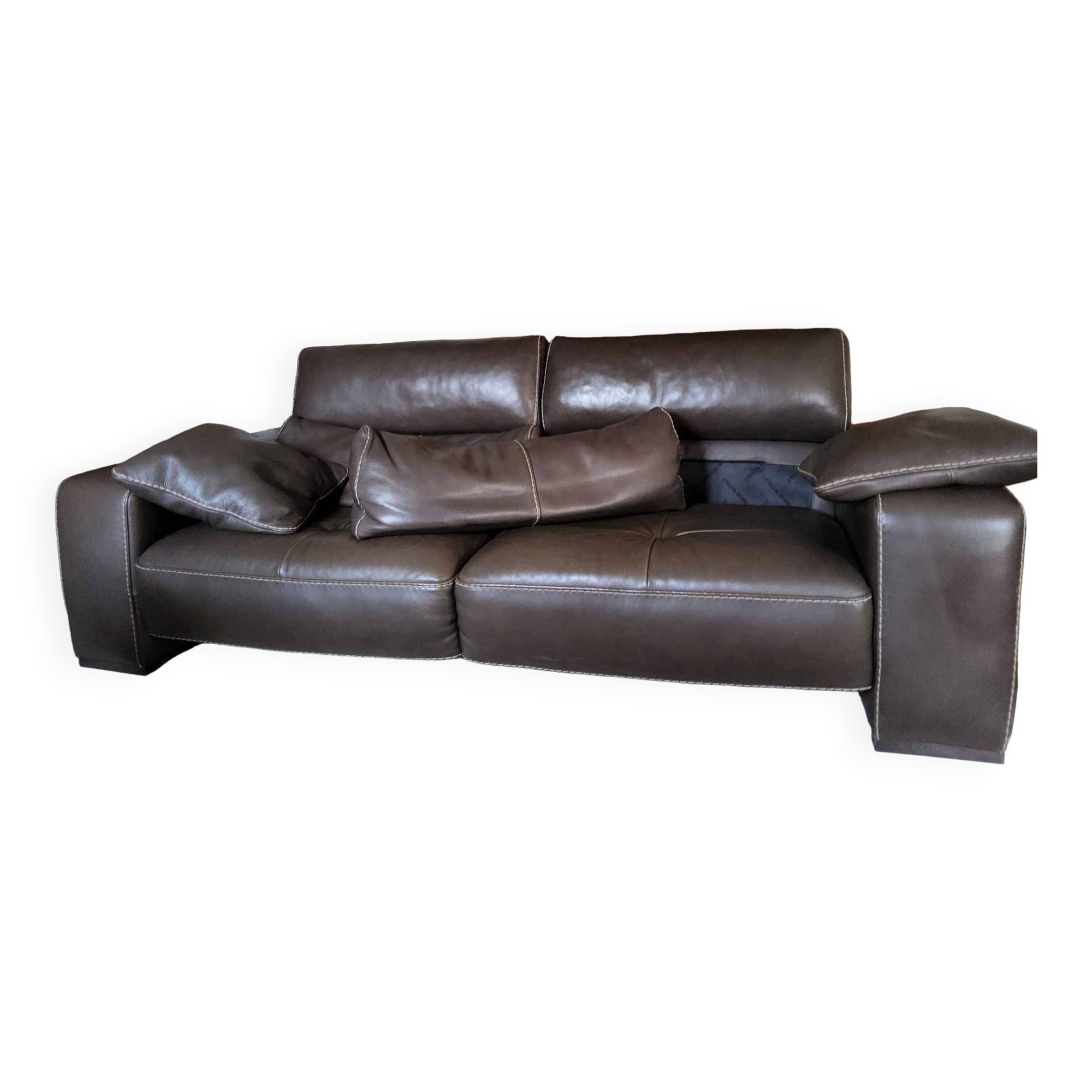3 seater leather sofa