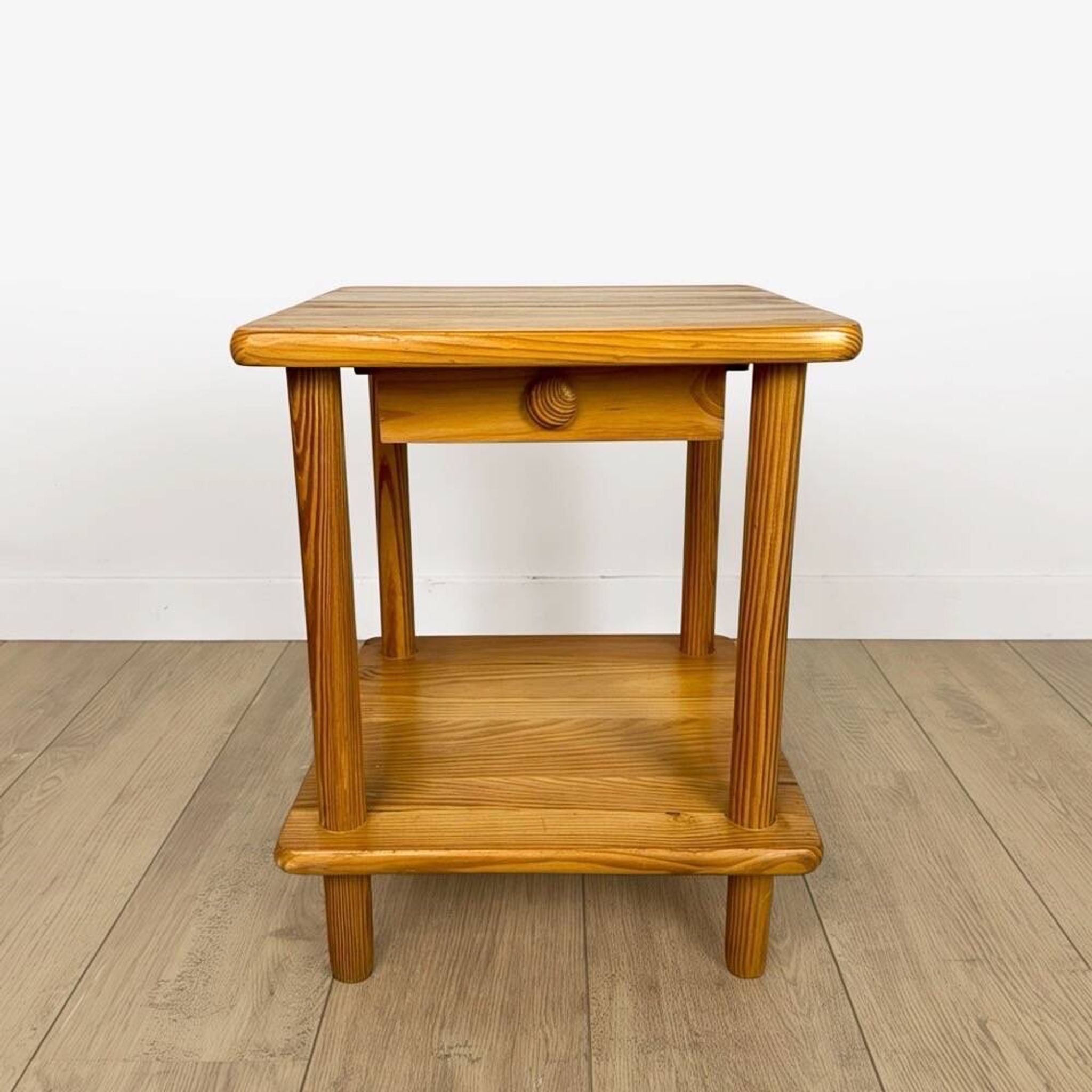 Scandinavian bedside table in pine from the 1980s.