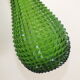 Empoli Italian glass bottle vase without cap, with diamond points