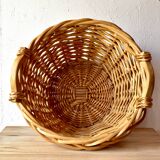 Large wicker basket - Woven wooden awning