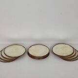 Under mother-of-pearl glasses