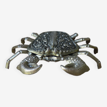 Ancien cendrier forme crabe en métal