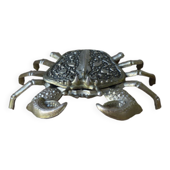 Ancien cendrier forme crabe en métal