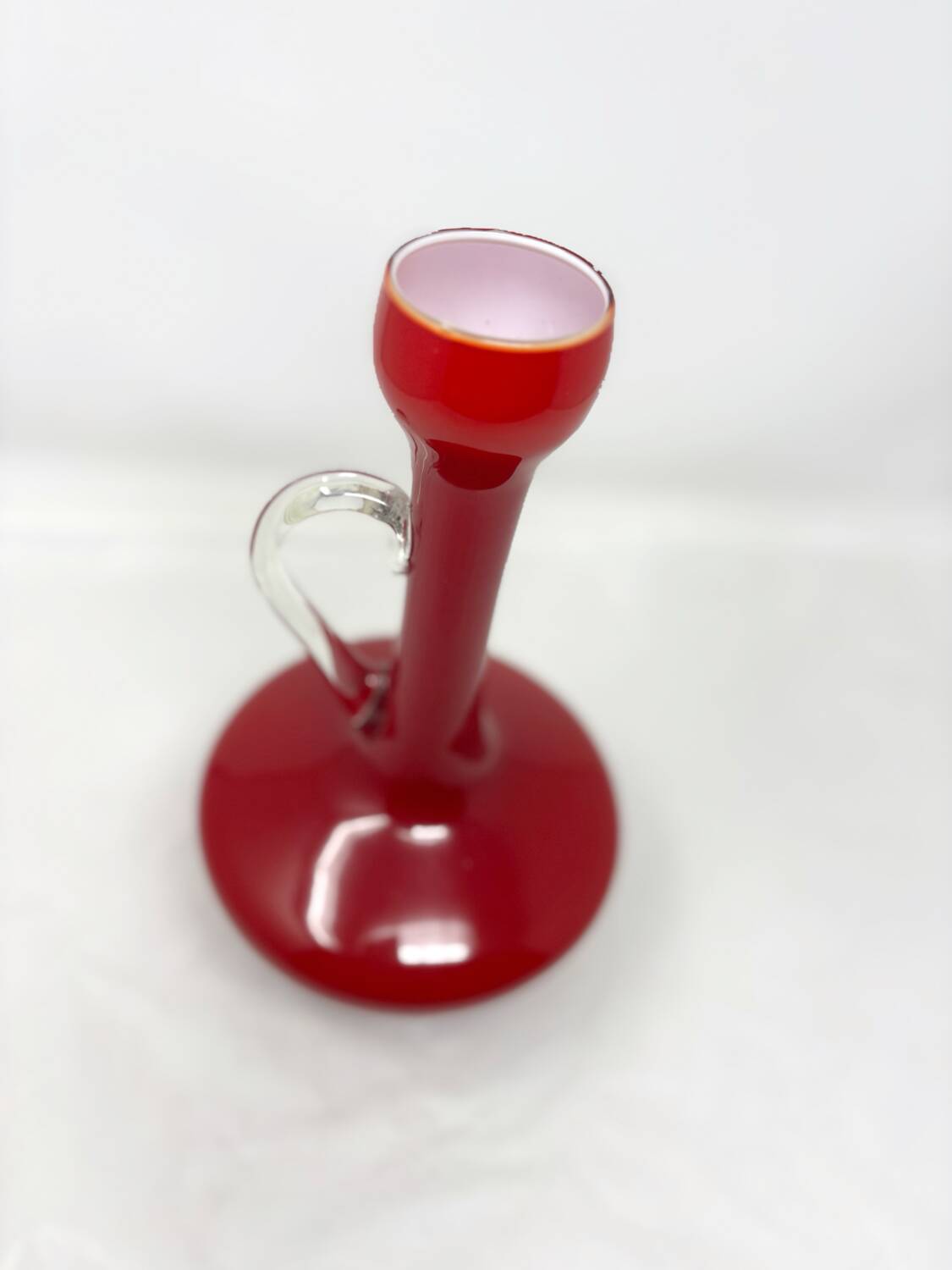 Vase rouge grenat en opaline Empoli