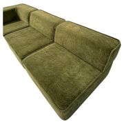 Swiss Vintage Modular Trio Sofa in Green Fabric by Team Form AG for Cor.