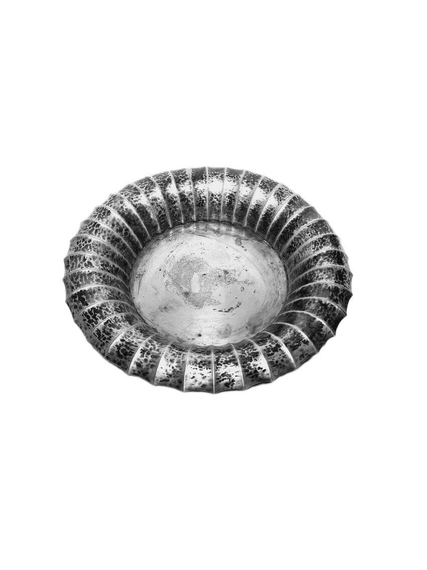 Unique Art Deco Futurist Polish Silver Fruit Bowl from Czaplicki, 1930s