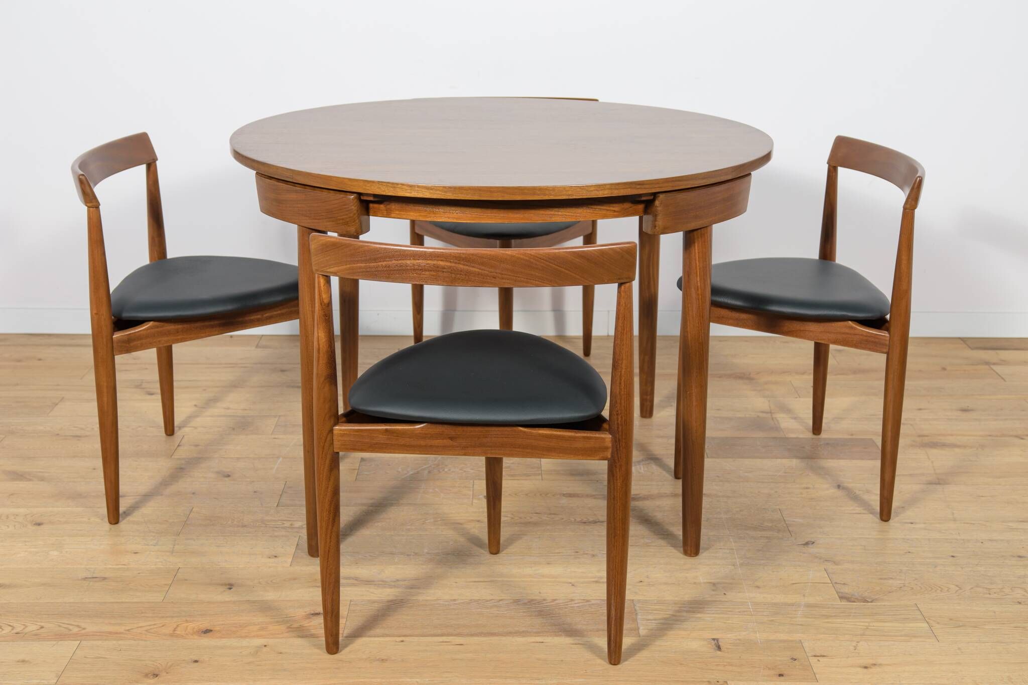 Mid-Century Teak Dining Table and Chairs Set by Hans Olsen for Frem Røjle,