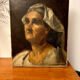 Portrait woman oil on canvas