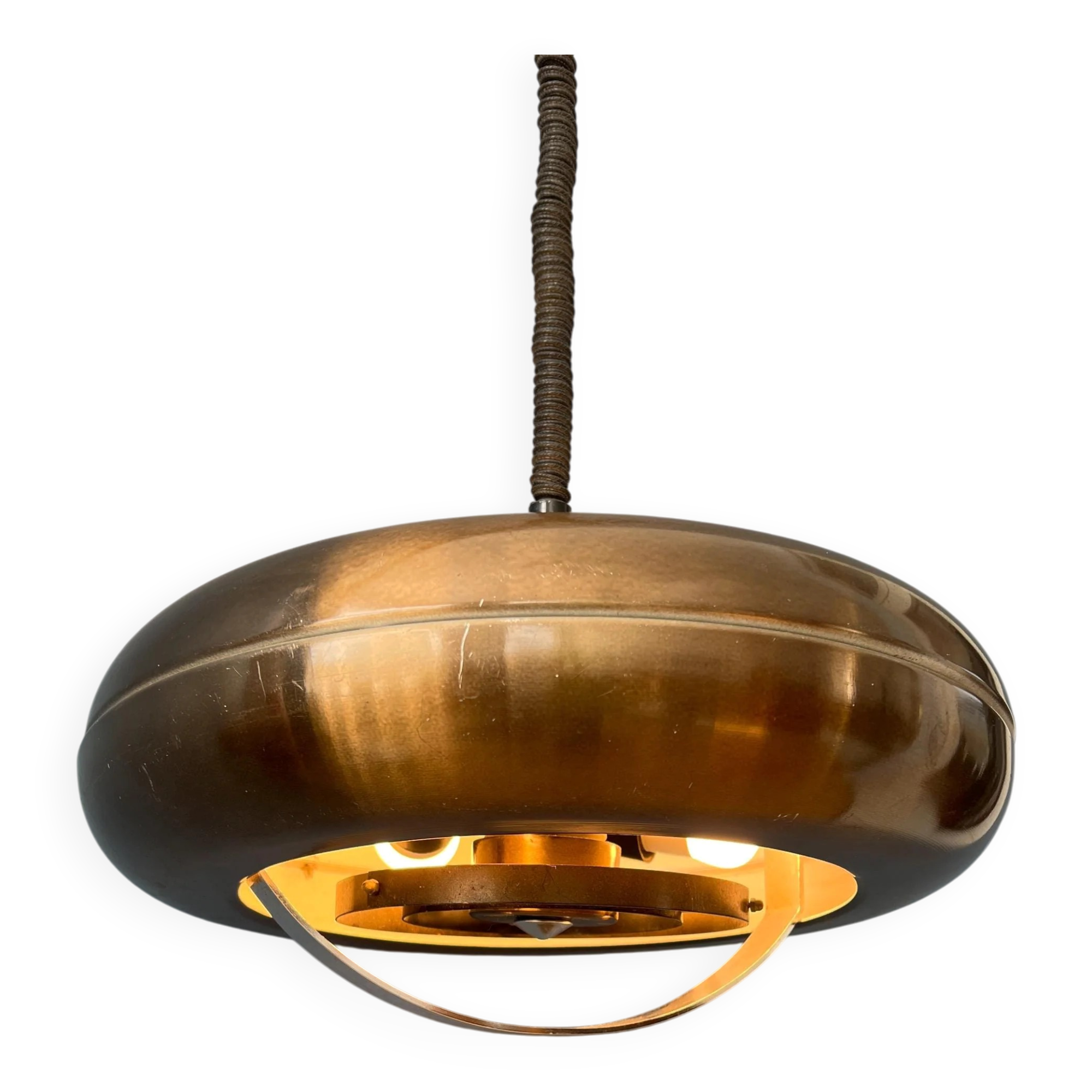 Suspension UFO vintage copper colour