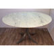 Vintage dining table in marble and steel 1970