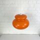 Vintage Space Age Orange Glass Pendant Light