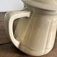 Antique ivory earthenware teapot – Art Deco style – 1930s/50s