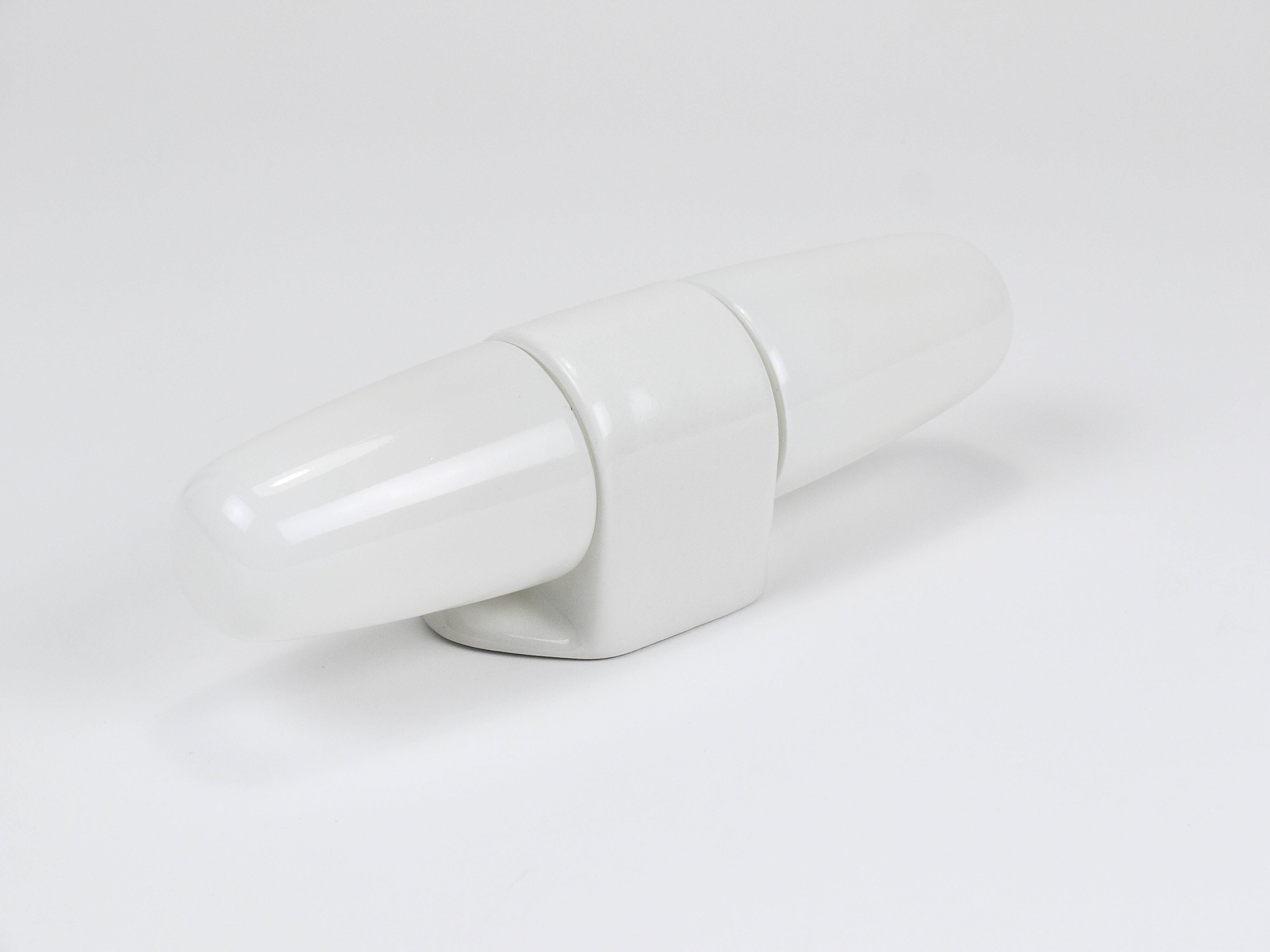 Wilhelm Wagenfeld Bauhaus White Double Sconce Wall Light, Germany, 1950s