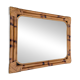 Miroir bambou rectangulaire vintage 1970