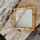 Miroir en bambou et rotin
