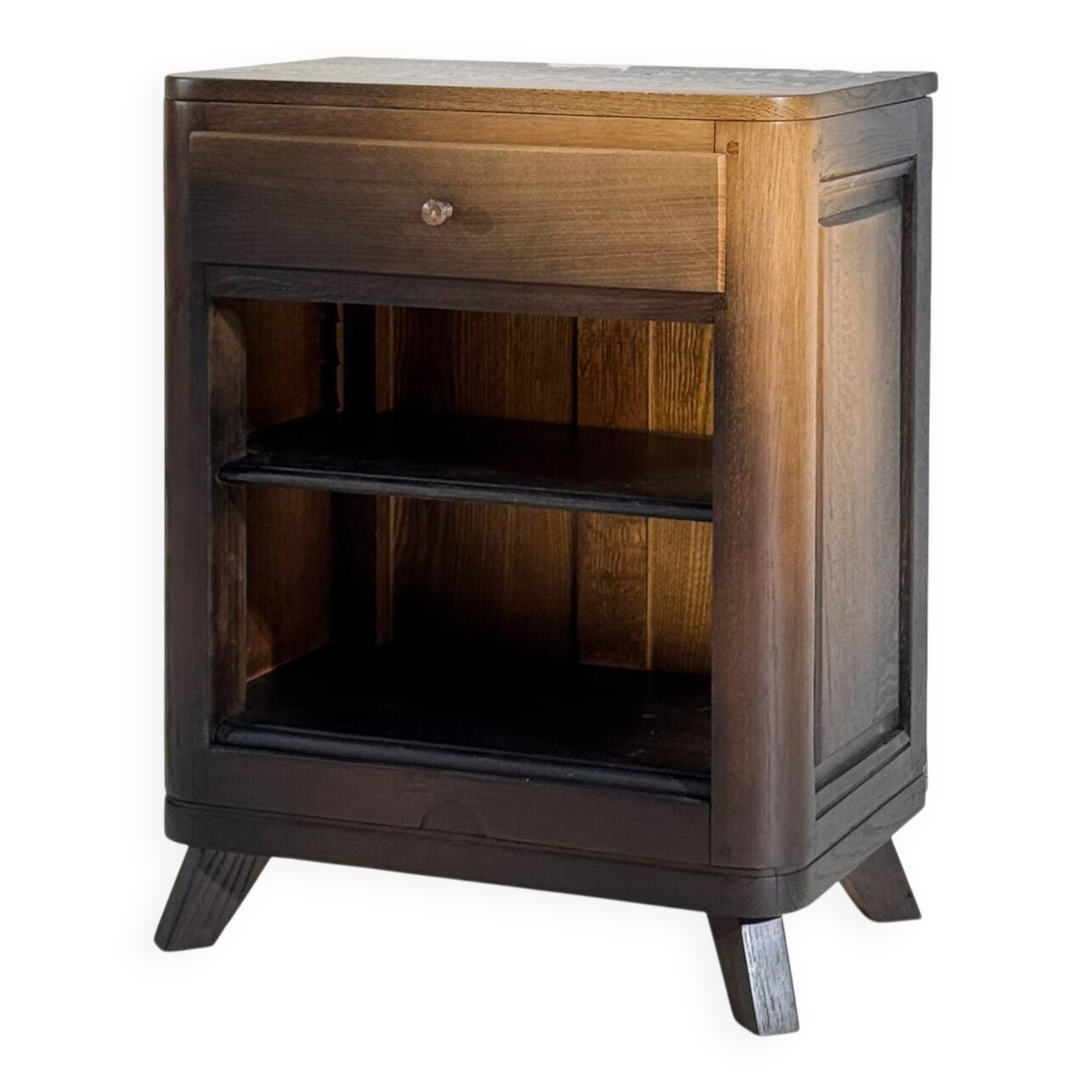 Commode, petit meuble en chêne massif, confiturier