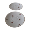 Porcelain flowering saucer cups