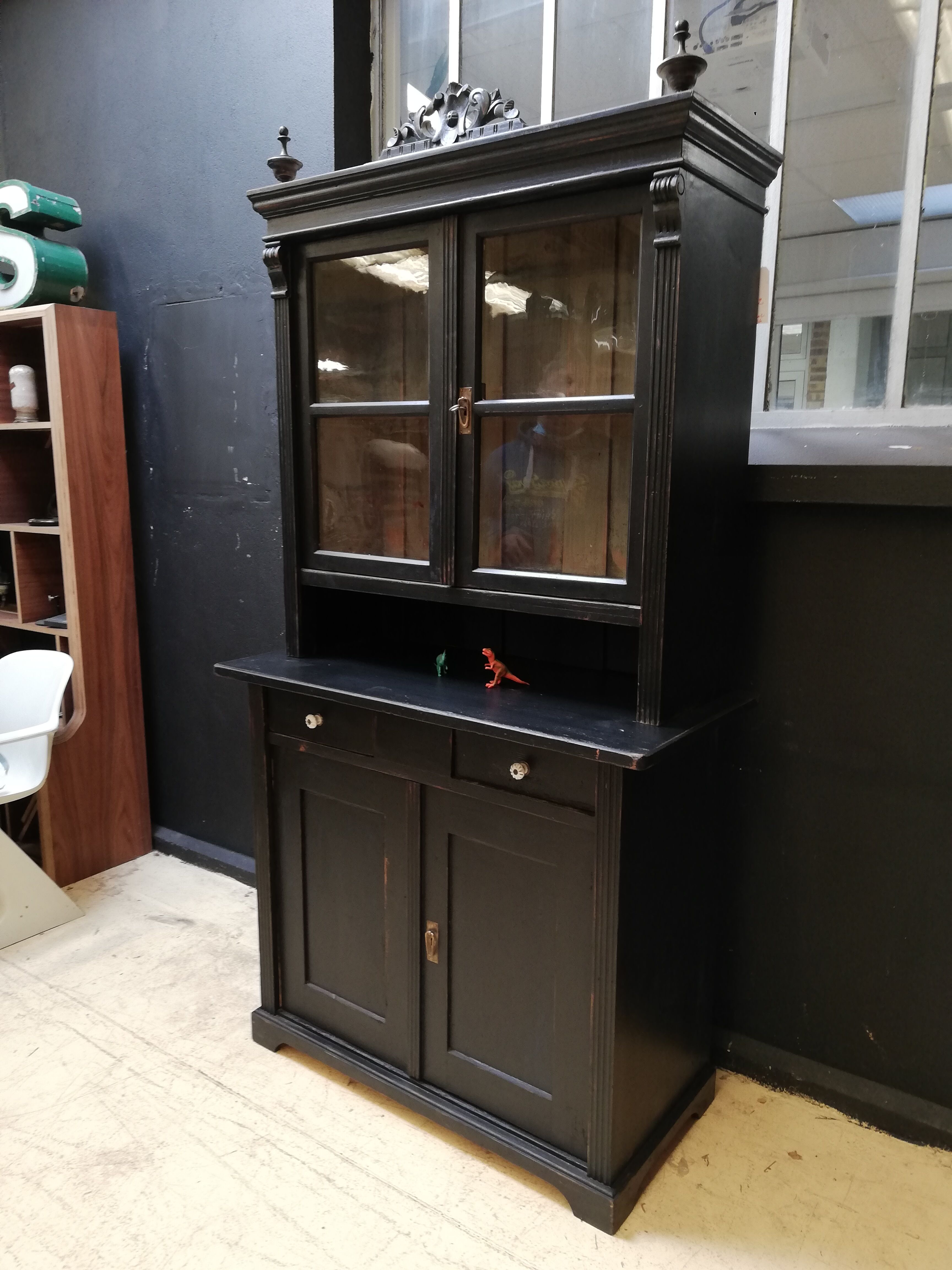 Parisian glazed buffet 2 bodies, vintage, art deco