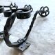 Wrought iron wall hooks