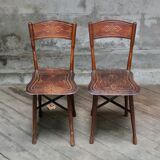 Pair of art nouveau chairs j&j kohn