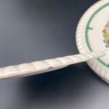 Longwy "pomone" dessert plates with fruit motifs
