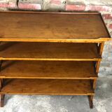 Service / storage furniture in solid walnut style Louis Philippe