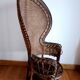 Vintage Emmanuelle armchair Peacock circa 1960
