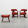 Ensemble of Two Art Deco Chairs with Matching Stool, Belgium ca. 1920
