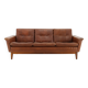 1970s Brown Leather 3-Seater Sofa, Denmark