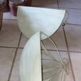 Duo of wrought iron shelves