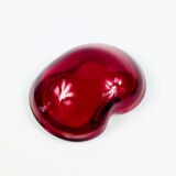 Large Sommerso Murano Glass Bowl or Vide Poche attributed to Flavio Poli, Italy, 1960s/1970s