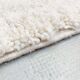 Berber carpet beni ouarain unbleached plain with large diamonds engraved 254x157m