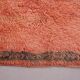 Peach Vintage Moroccan Rug 160 x 260 cm - Berber Wool Rug - Handmade Rug