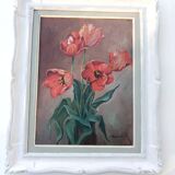 Bouquet of Tulips painting by Gauthier 20th century