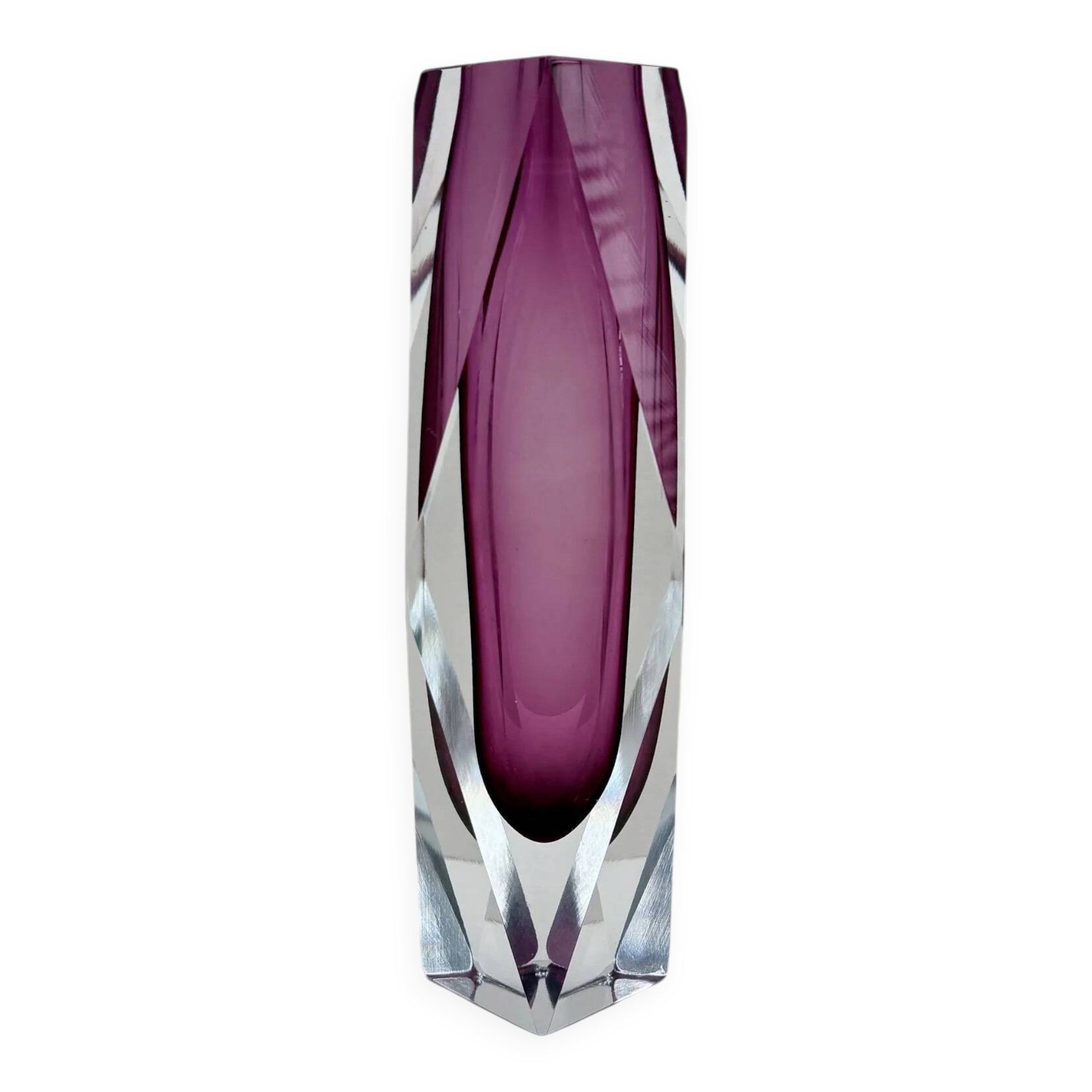 Sommerso vase - Murano blown glass, Italy 1970