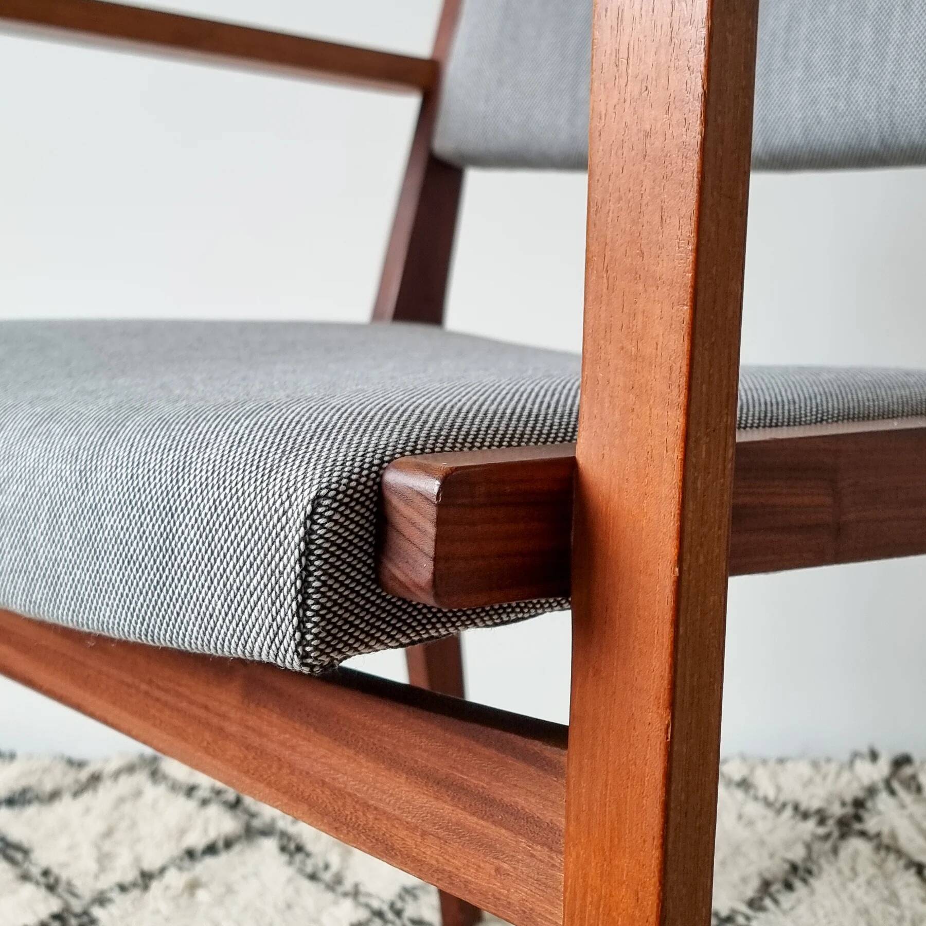 Mid-century Scandinavian armchair in teak
