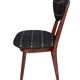 Chaise en tissu noir perennials dotty, europe, années 1960