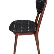 Mid Century Heart Chair in Black Perennials Dotty Fabric, Europe, 1960s