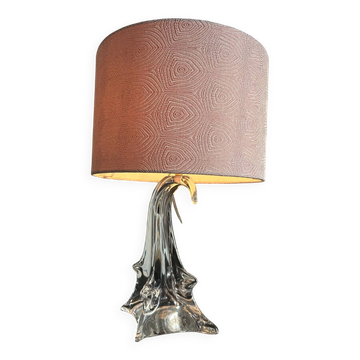 50s crystal table lamp
