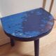 Blue milking stools