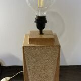 Vintage lamp in travertine