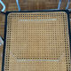 Set of 4 Italian folding chairs with caning.