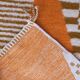 Contemporary Orange Runner Rug - 351 x 97 cm