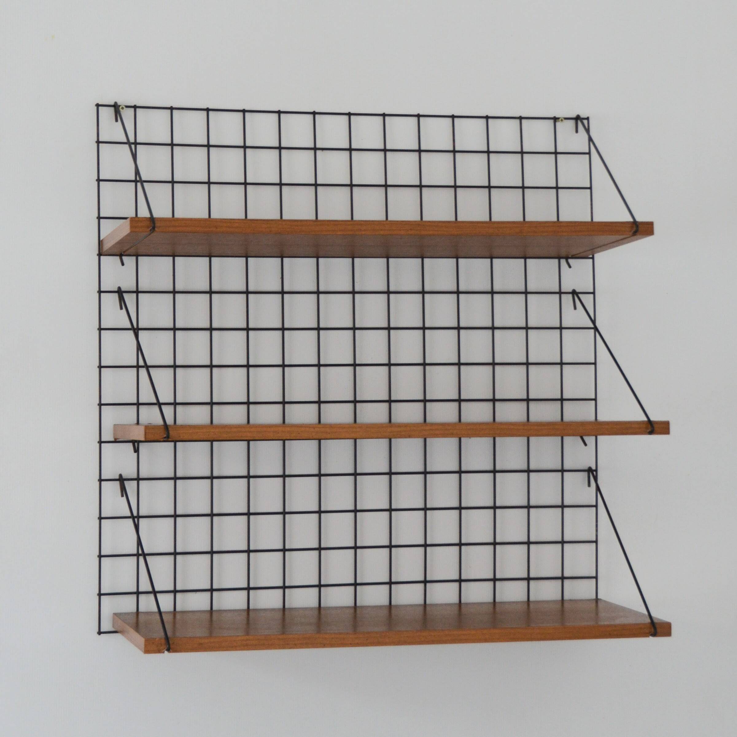 Meca wall shelf model by Pierre Guariche for Meurop, 1950s