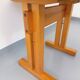Vintage Charlotte Perriand Les Arcs round pine dining table from the 60s 70s