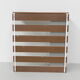 Vintage wall coat rack with 8 hooks and mirror